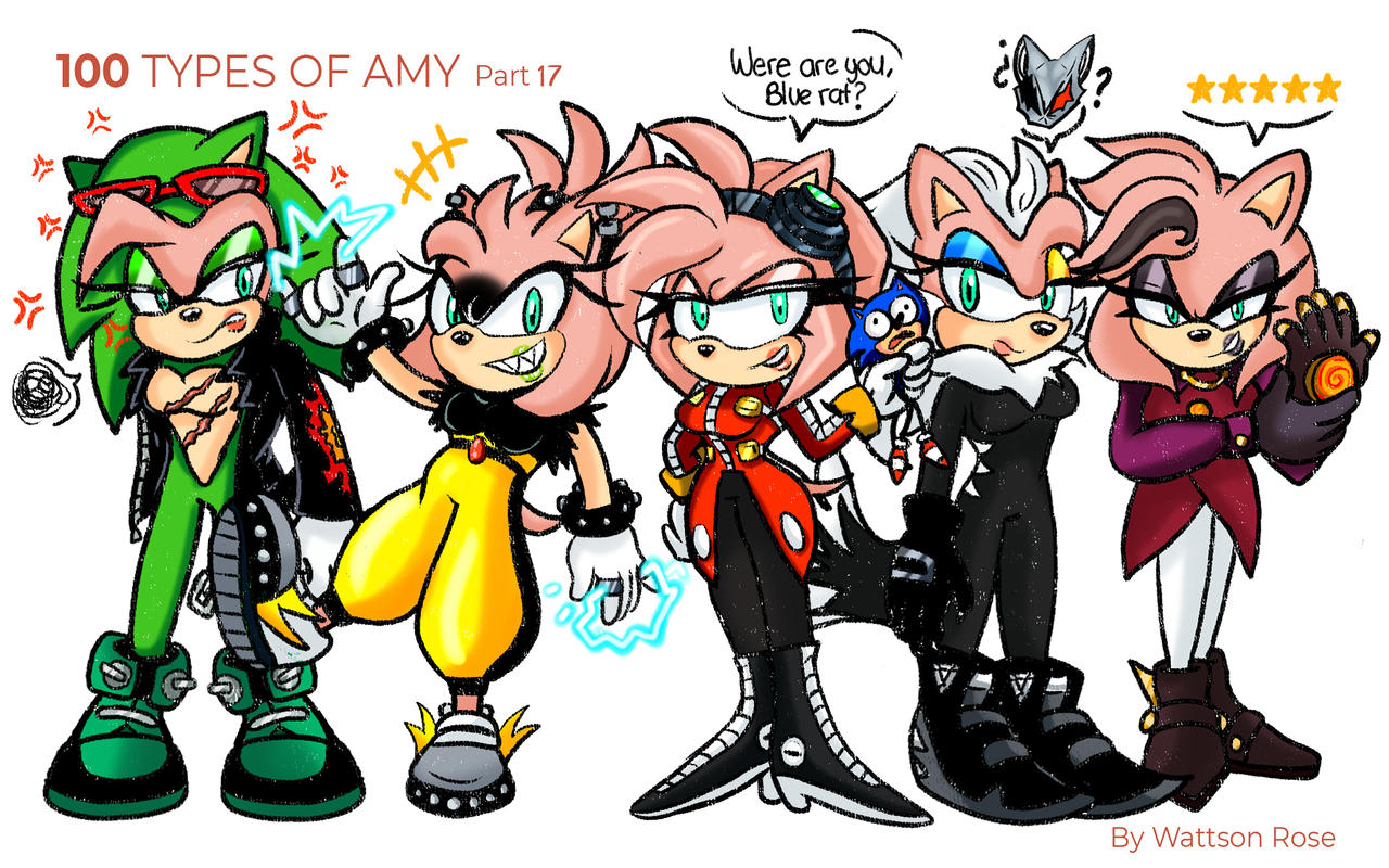 Amy Variants 100 types of Amy - Part 17 by WattsonRose on DeviantArt