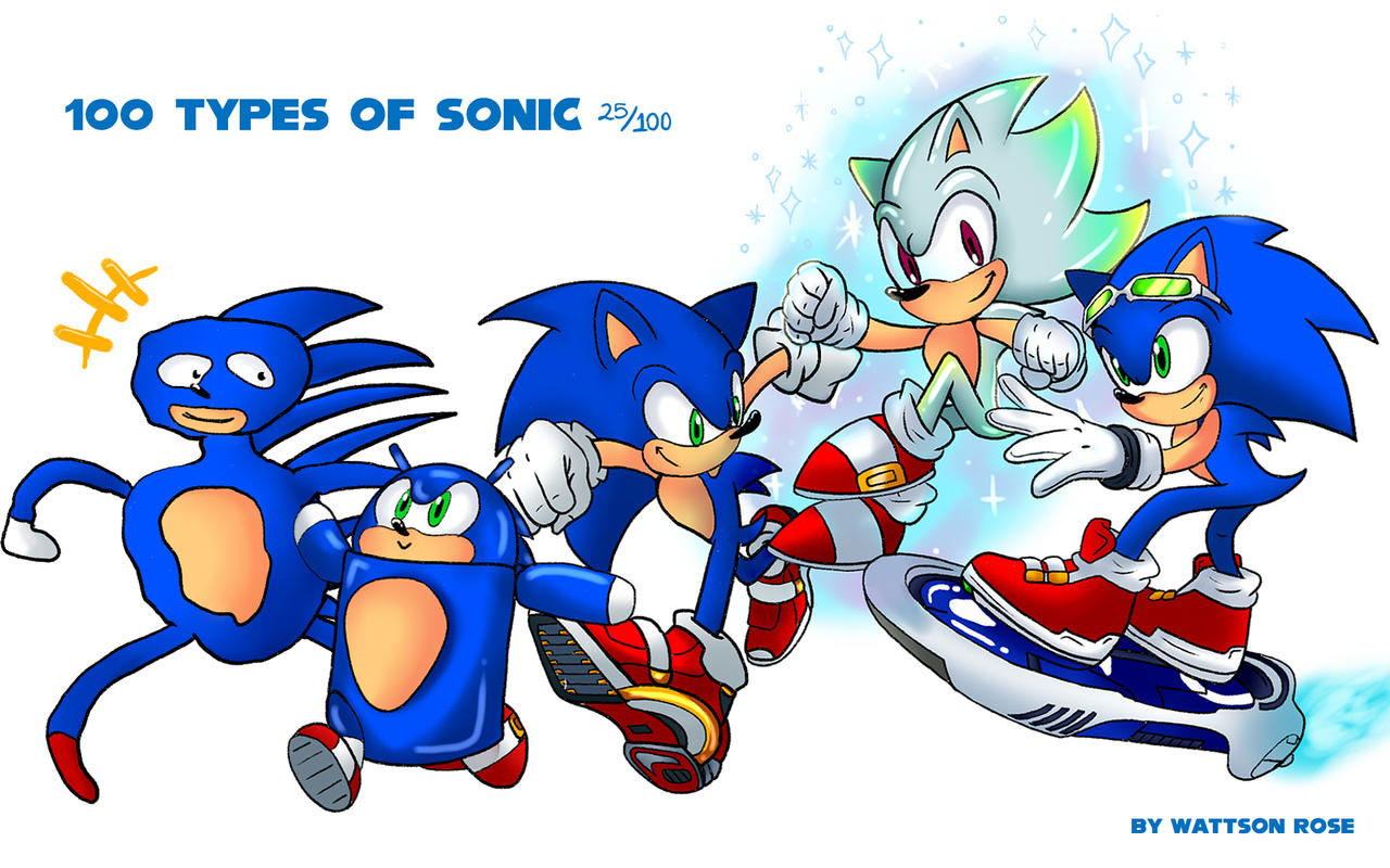 100 types of Sonic - Part 5 by WattsonRose on DeviantArt