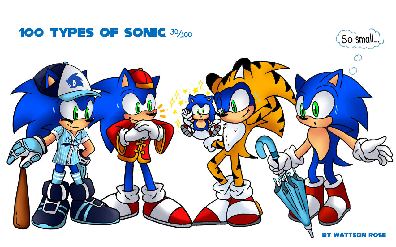 Sanic Variants 100 types of Sonic - Part 6 by WattsonRose on DeviantArt