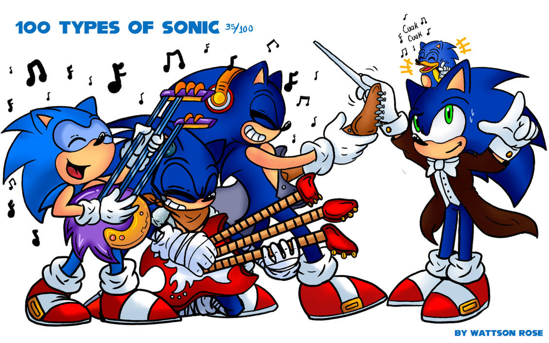 100 types of Sonic - Part 7 by WattsonRose on DeviantArt