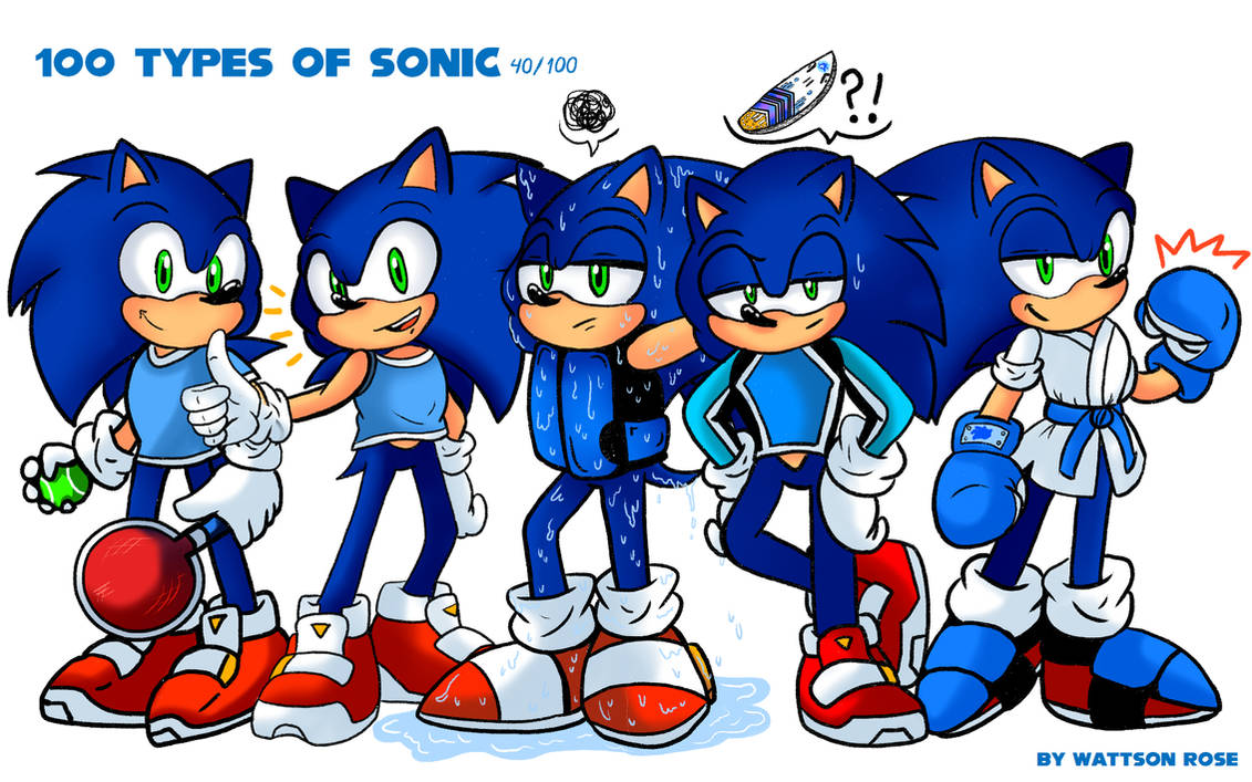 100 types of Sonic - Part 8 by WattsonRose on DeviantArt