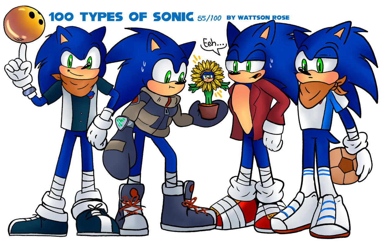 100 types of Sonic - Part 11 by WattsonRose on DeviantArt