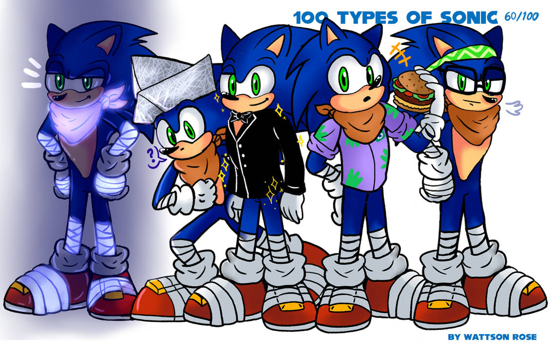 100 types of Sonic - Part 12 by WattsonRose on DeviantArt