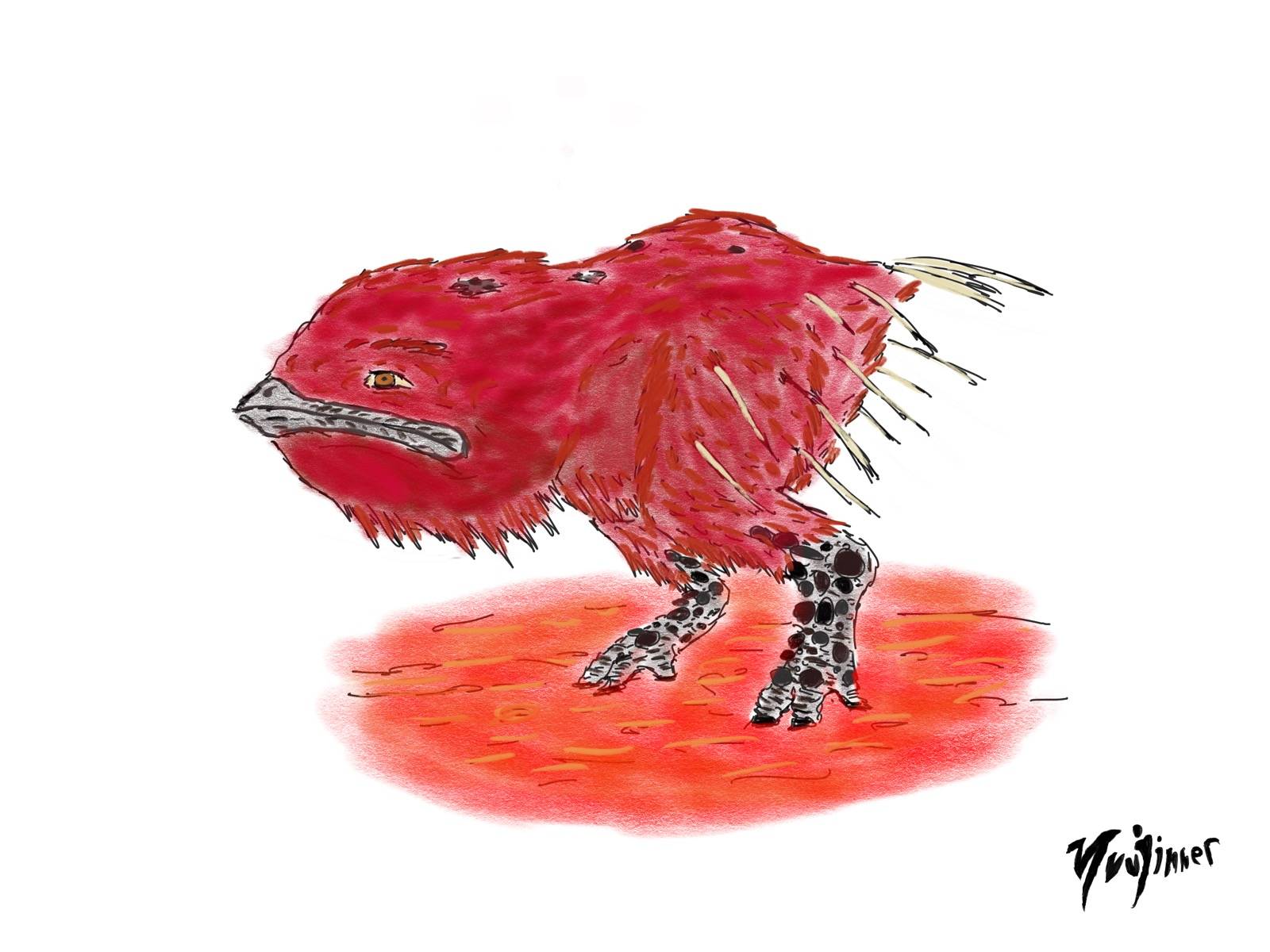 Minecraft strider as a real animal by Yuujinner on DeviantArt