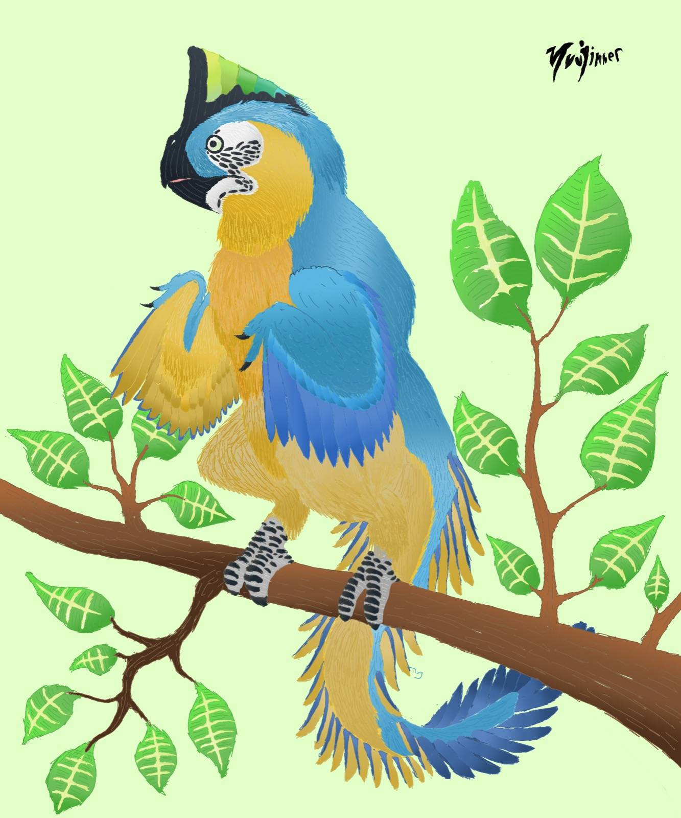 Aboreal oviraptor by Yuujinner on DeviantArt