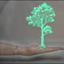 Hand Tree Light Stencil