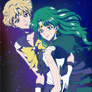 Sailor Uranus and sailor Neptune