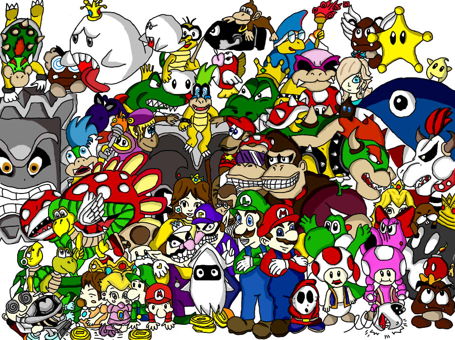Mario Group by Blueberrysnatcher on DeviantArt