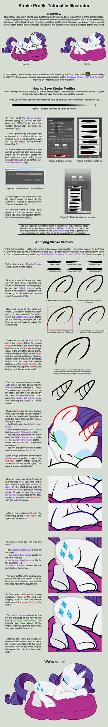 Stroke Profile Tutorial for Illustrator CS5 and Up by Yanoda