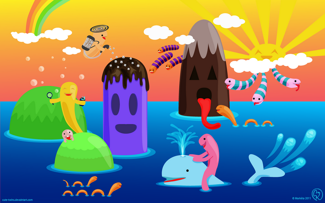 Happy world wallpaper by Cute-twins on DeviantArt