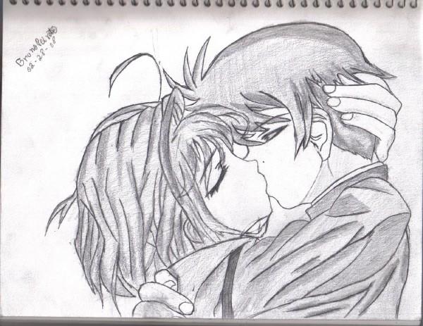 Anime Kiss Sketch by linkthepsyduck1726 on DeviantArt