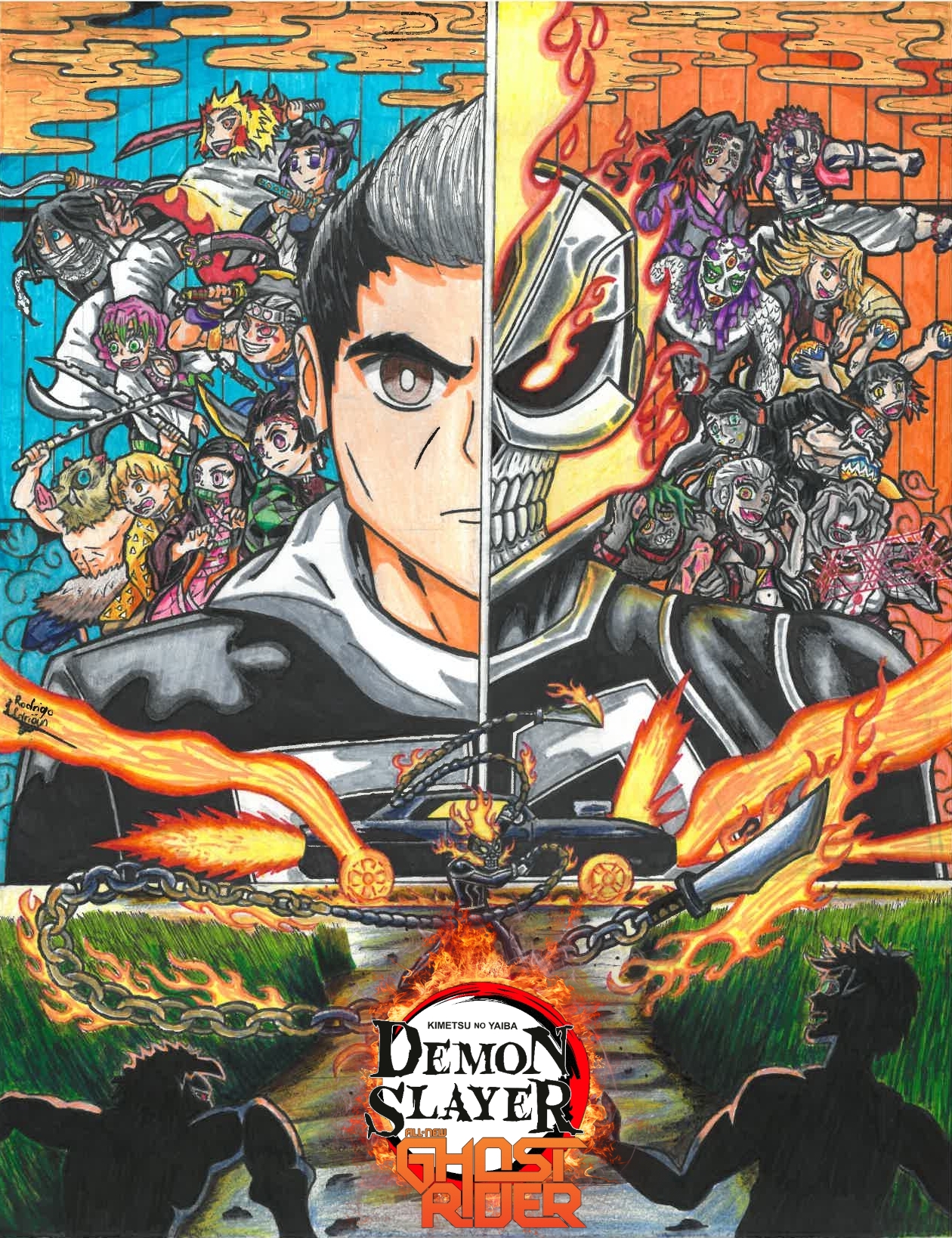 Demon Slayer: the Ghost Rider by RodAlvarado123 on DeviantArt