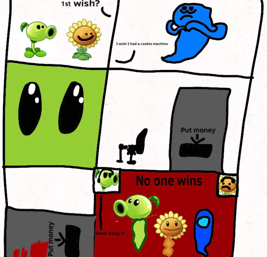 Peashooter and Sunflower Comic 1 by zombiektR on DeviantArt