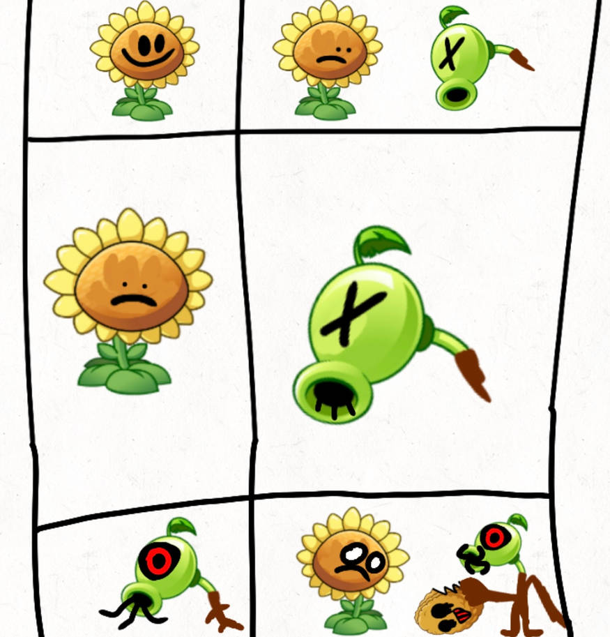 Peashooter and Sunflower Comic 6 by zombiektR on DeviantArt