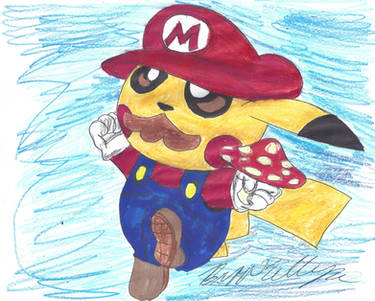 Inktober 2016: Mario Pikachu