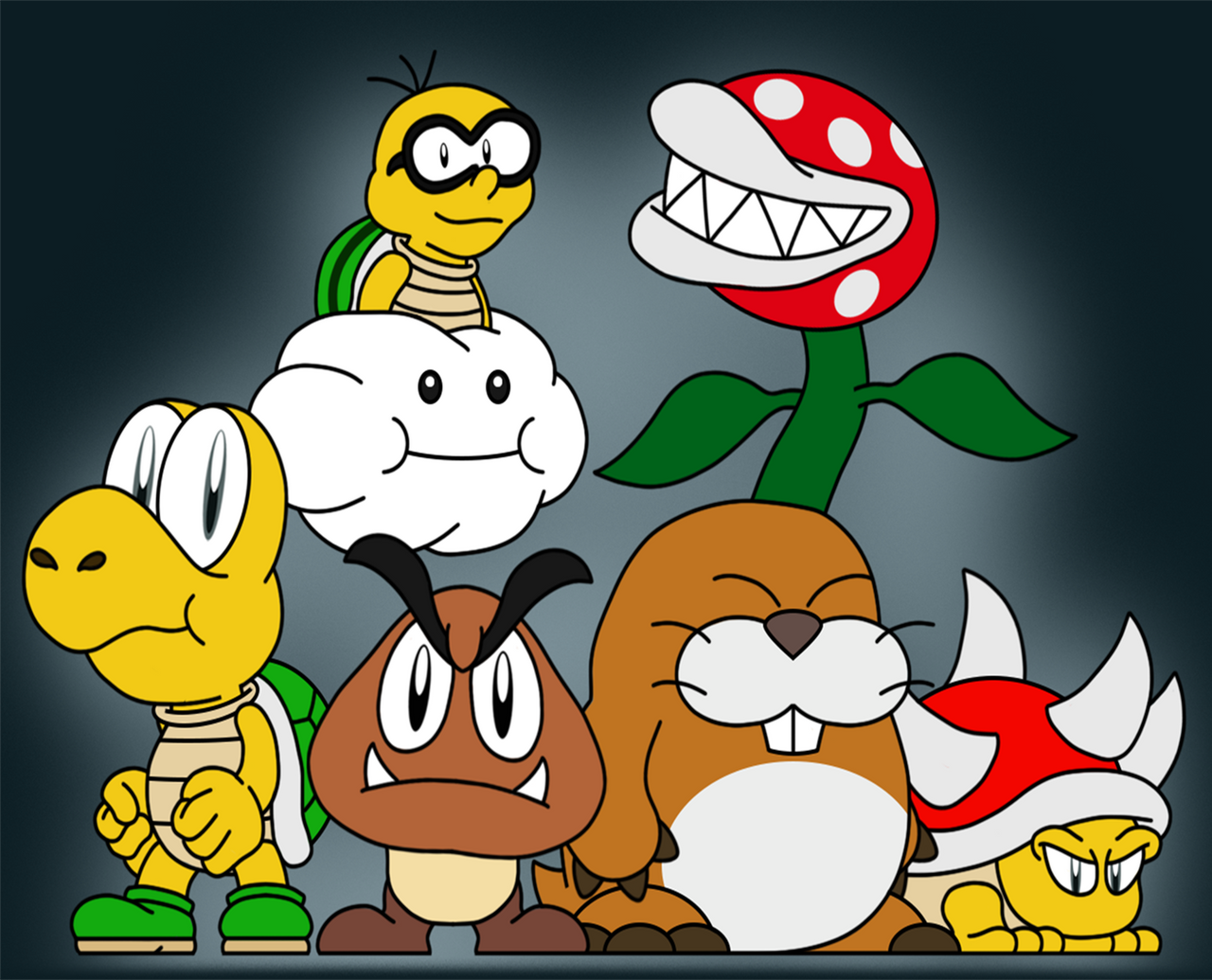 Shell Mario Enemies Mario Enemies - Mar10 Day Artwork by Fruits-A-Villa on DeviantArt