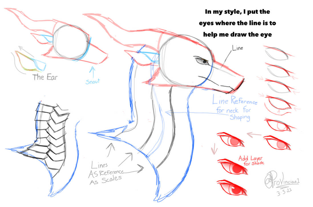 dragon head tutorial by Provinciaa1 on DeviantArt