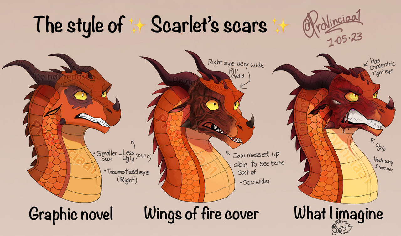 Ruby Scar How To Draw Queen Scarlet From Wings Of Fire