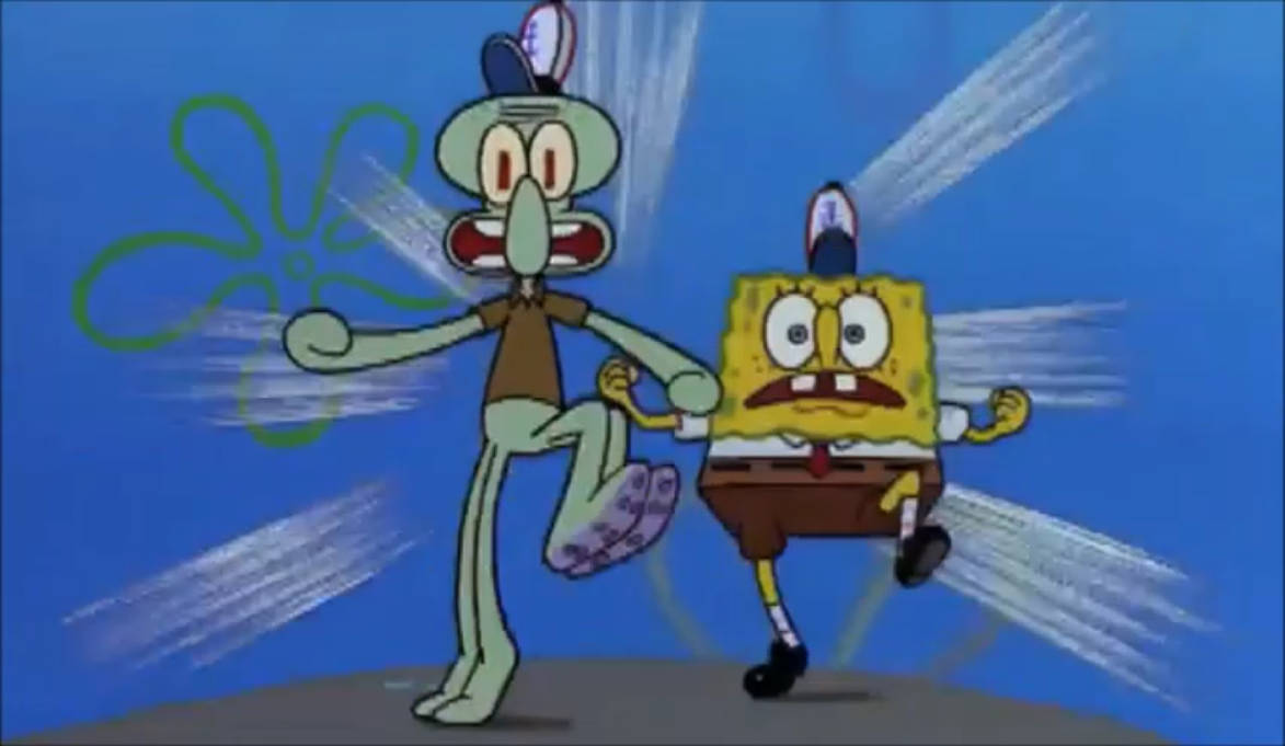 SpongeBob and Squidward Run run by Michaeltoon on DeviantArt