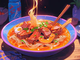 Anime Noodles: Deliciousness in Cartoon Style