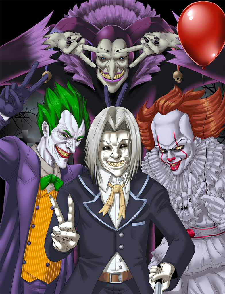 Evil Clowns Selfie Comission by Solfei on DeviantArt