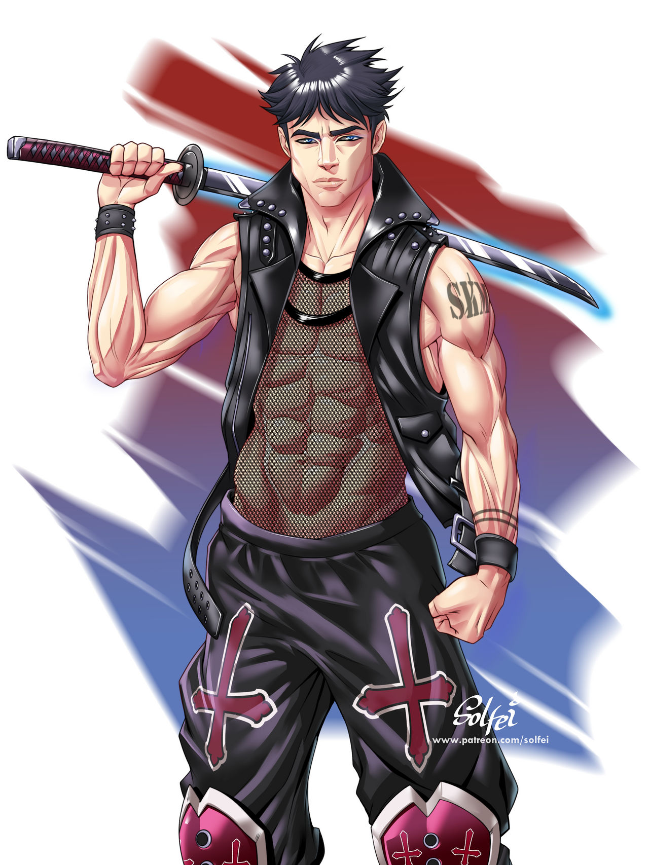 Cyber Punk future soldier Warrior commission by Solfei on DeviantArt