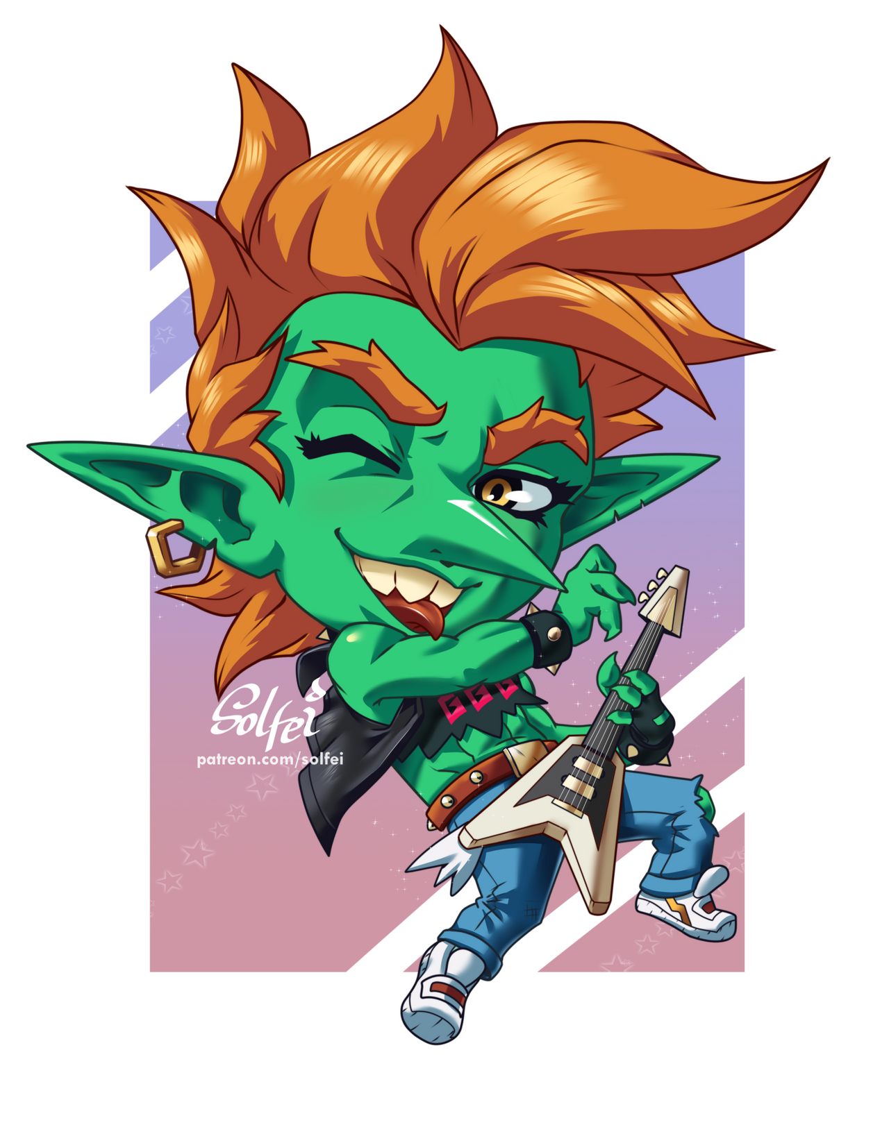 Goblin ROCK boy chibi commission by Solfei on DeviantArt