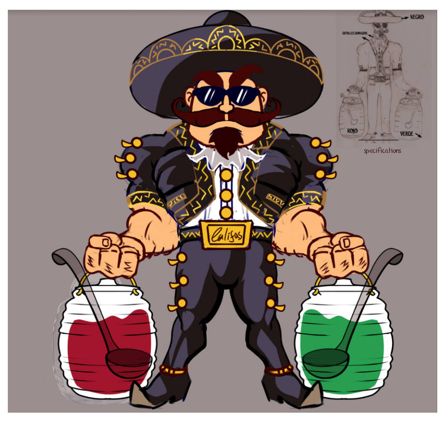 Charro de agusa frescas MASCOT chibi commission by Solfei on DeviantArt