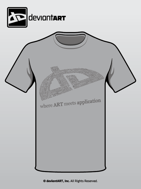 deviantWEAR: dA Typography by XaliberDeathlock