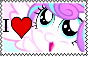 I Love princess flurry heart stamp