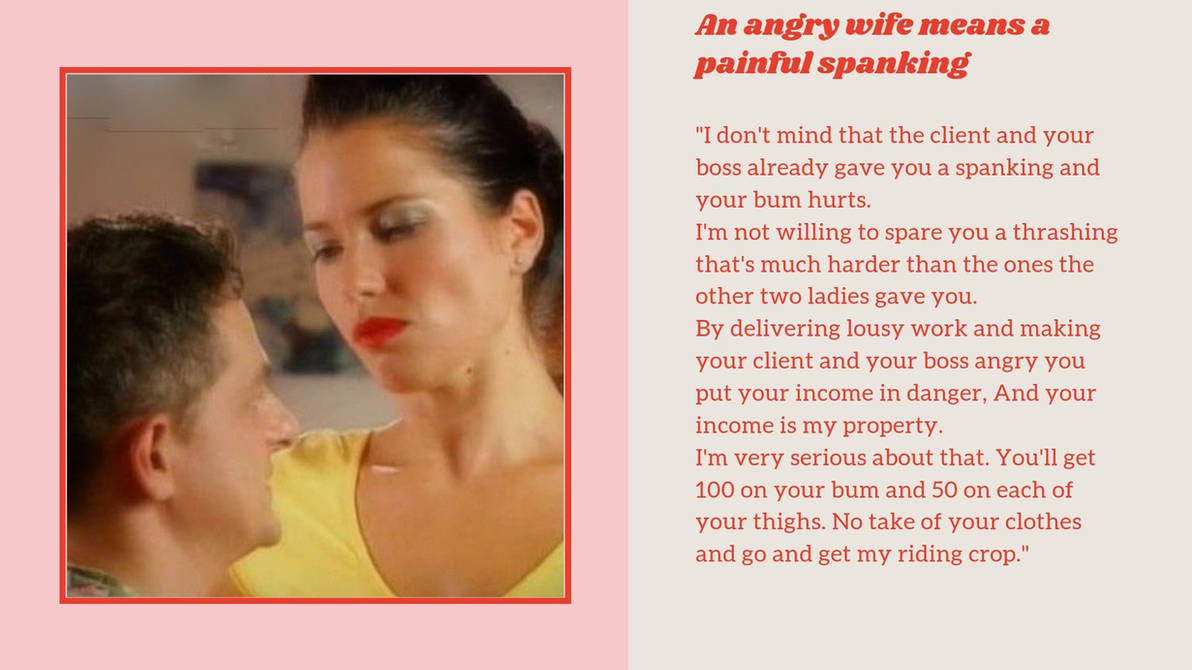 A good wife spanks her husband by Pierrerene on DeviantArt