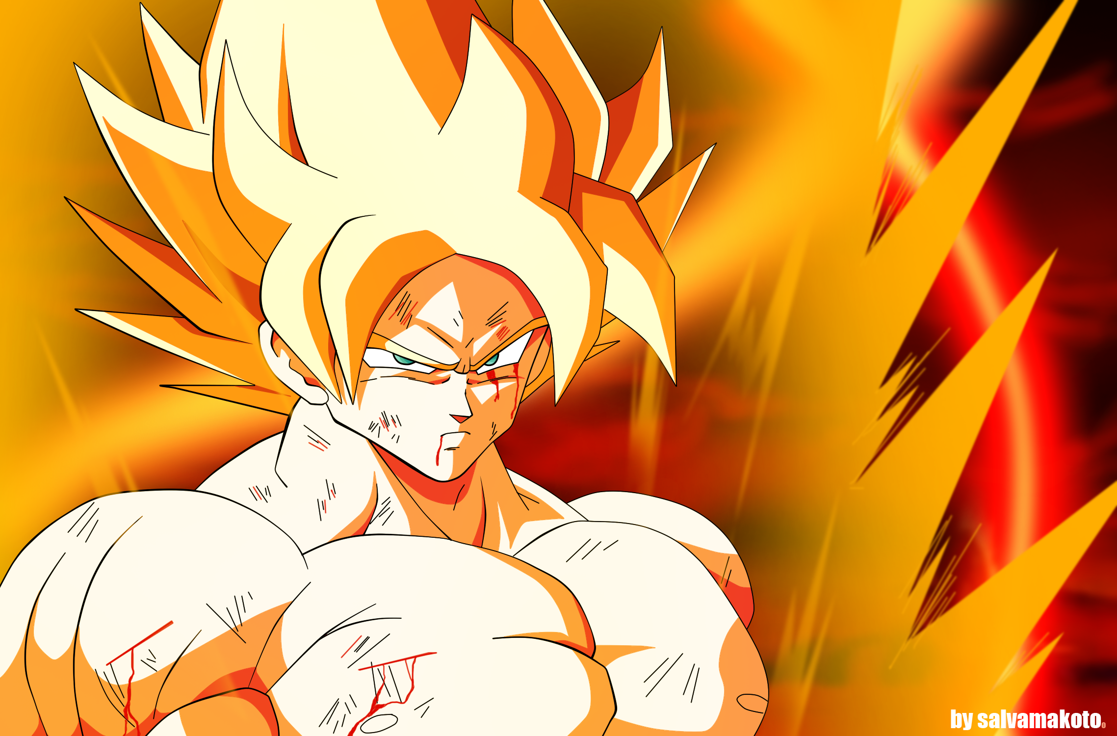 Yo soy el Super Saiyajin Goku by salvamakoto on DeviantArt