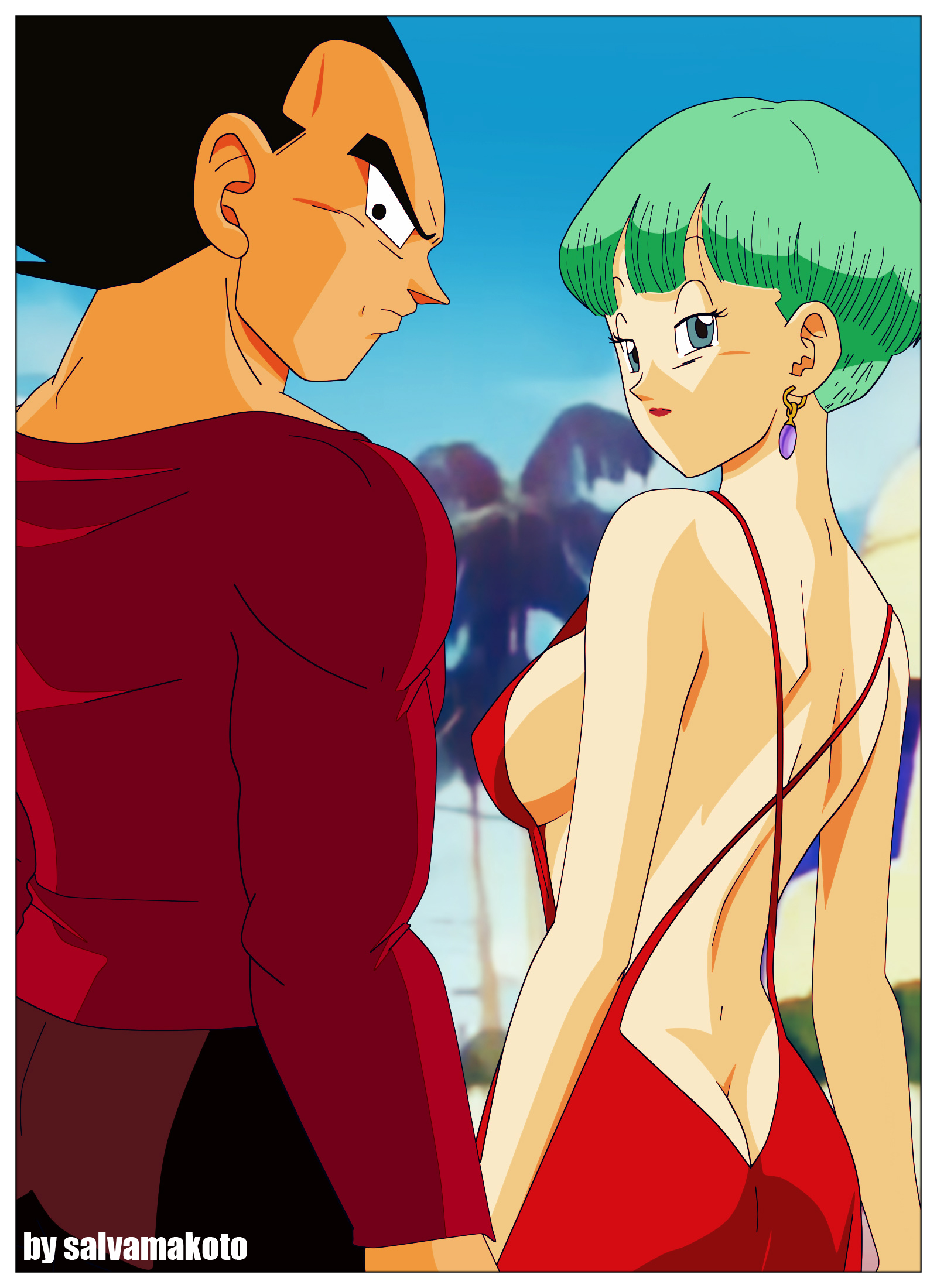 Vegeta y Bulma