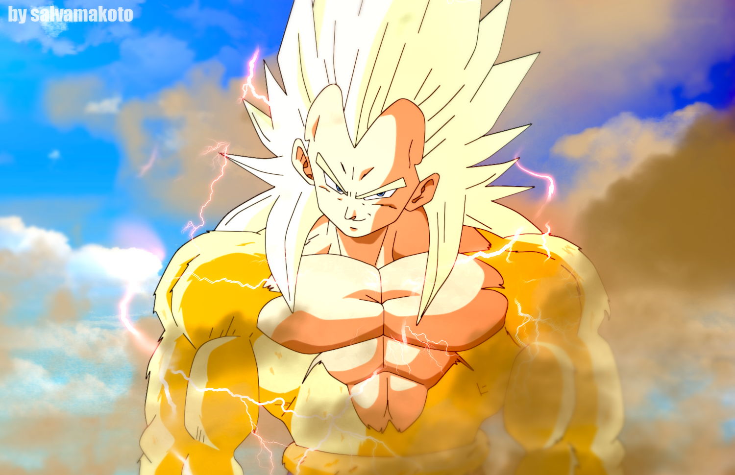 super saiyajin vegeta by salvamakoto on DeviantArt