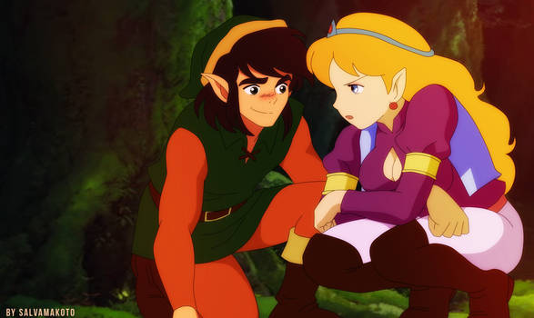 Link and Zelda (excuse me, princess!!)