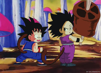 Goku y Caulifla pilaf saga