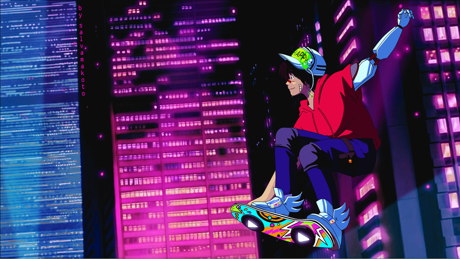 Blue and pink by salvamakoto on DeviantArt