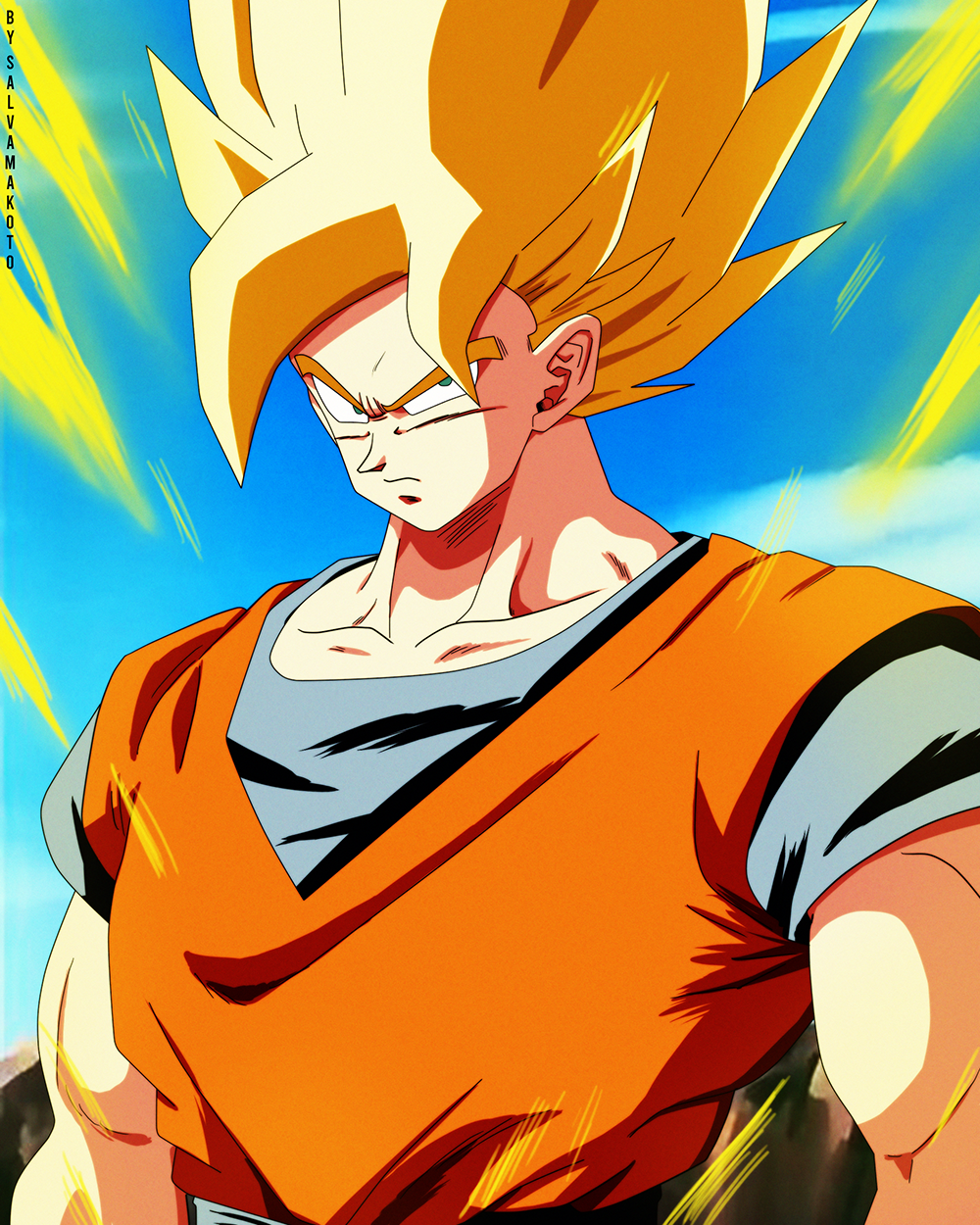 Yo soy el Super Saiyajin Goku by salvamakoto on DeviantArt