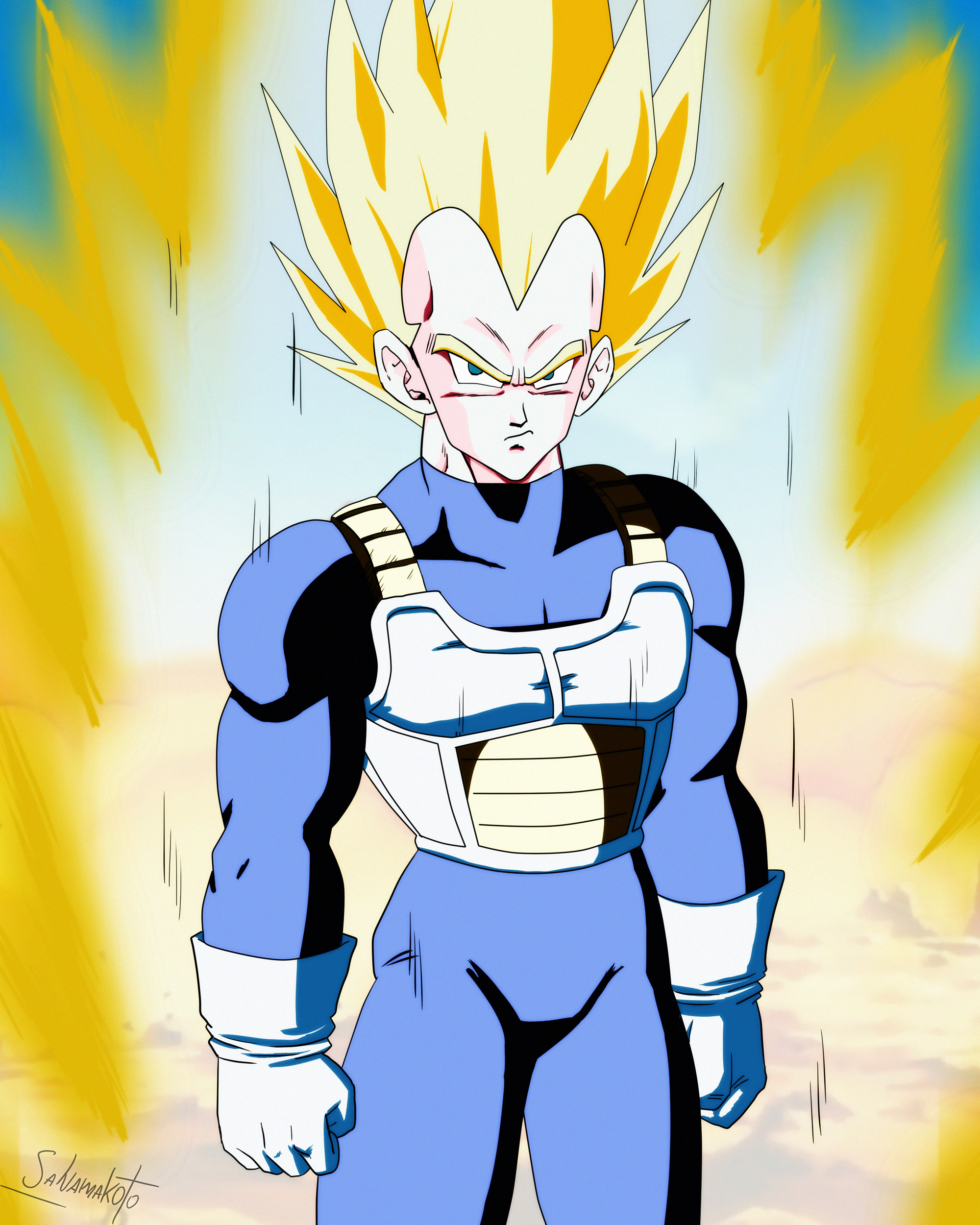 super saiyajin vegeta by salvamakoto on DeviantArt