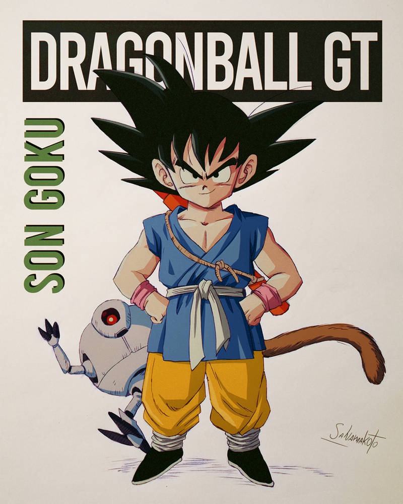 db gt goku  Dragon ball, Anime, Kid goku