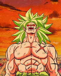 Broly Transformandose En Ozaru