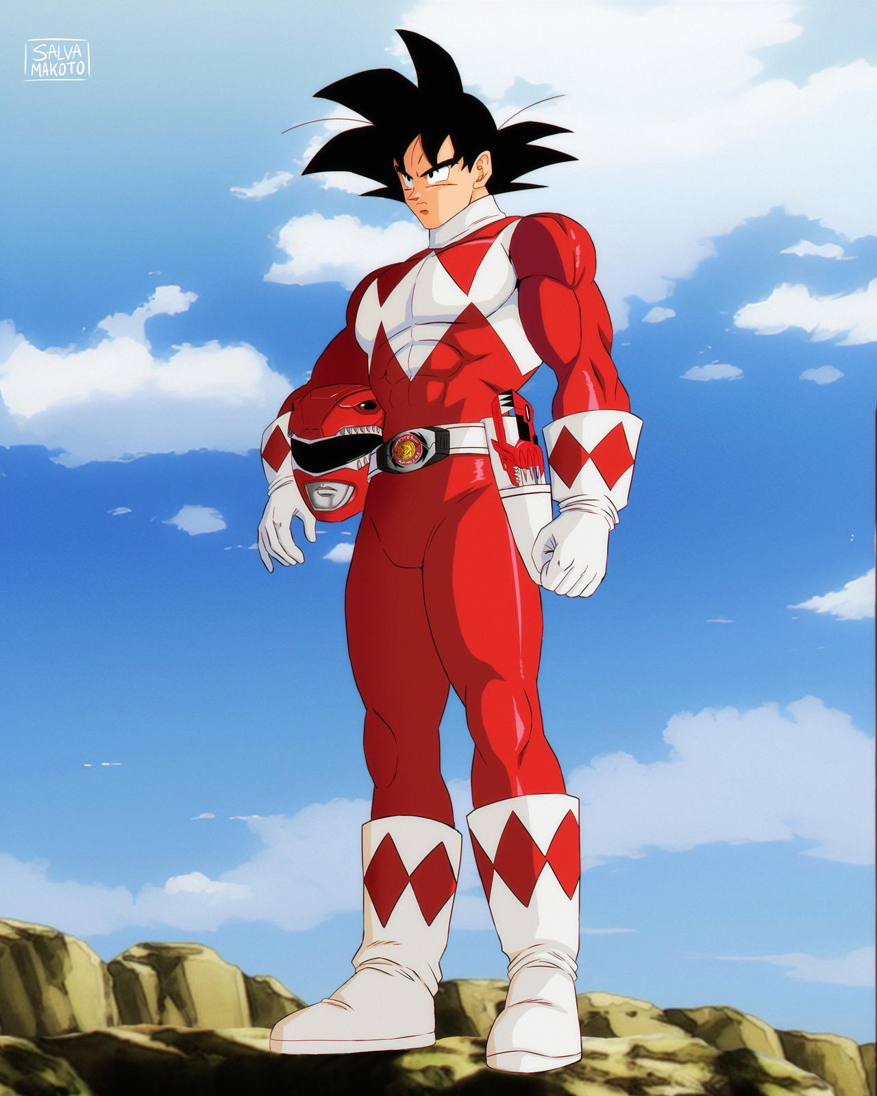 Red Goki Ranger Com- Goku Red Ranger by salvamakoto on DeviantArt