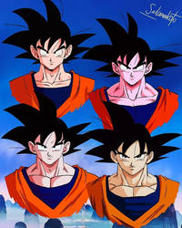 Goku diferentes estilos
