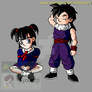 Gohan x Videl kids, first encounter (color)