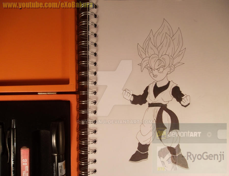 Trying out the new materials, SSJ Goten