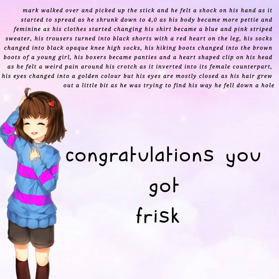 tg cyoa undertale frisk(stick) by tgcaptionsandstories on DeviantArt