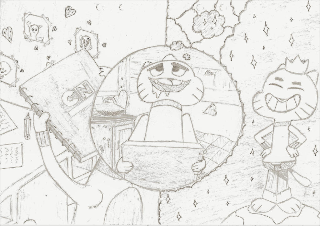 gumball and magic notebook by DoctorGhostMan on DeviantArt
