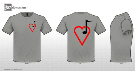 Simple Music Heart T