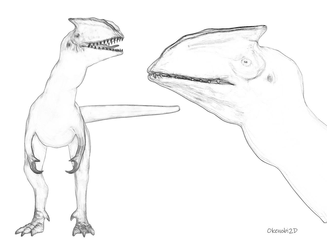 Dilo Sketch by ChristopherKoleoso on DeviantArt