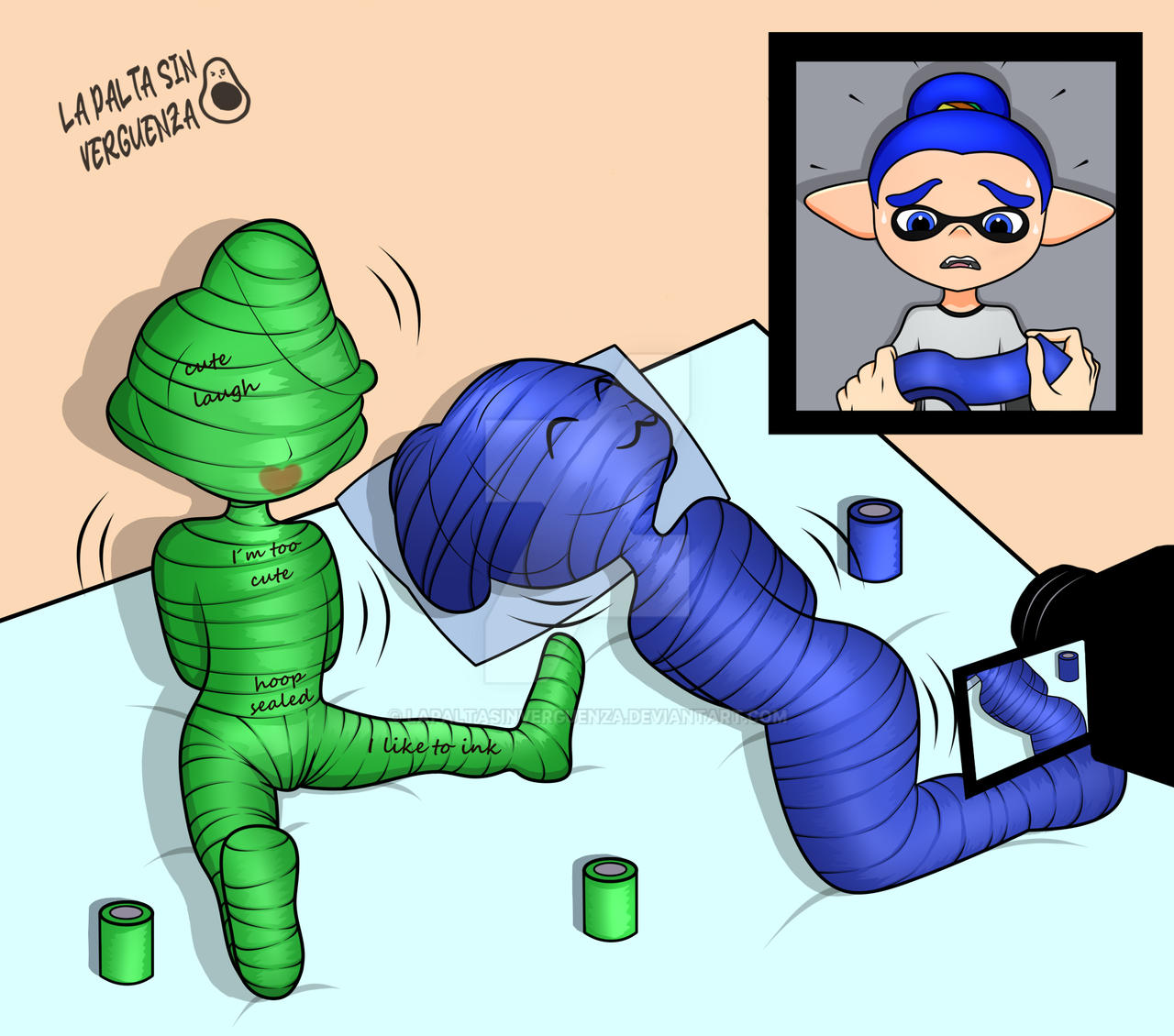 Blue Inling Blue Inkling and Green Inkling by lapaltasinverguenza on DeviantArt
